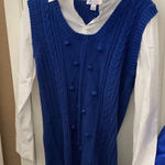 FINAL MARKDOWN Denim and company top one piece two piece look small Blue Photo 0