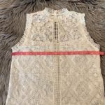BB Dakota Patti guipure lace sleeveless keyhole back top S Photo 7