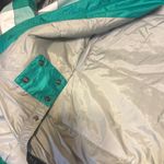 Oakley  snowboarding, jacket, green and white checkered. Women’s small. Photo 3