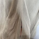 ZARA Ribbed Knit Longline Duster Cardigan Tan Beige Size Large Photo 8