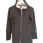 Mondetta  Gray Cotton Hoodie Zip Up Jacket Small Photo 0