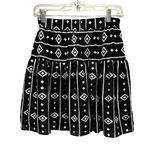 Sabina Musayev A Line Drop Waist Pleated Skirt Black and White Size Small Photo 2