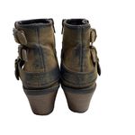 NICOLE Women’s Western Boots Distressed Style Sage 7.5 M Black & Gold Photo 1