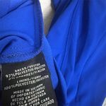 R&M Richards Plus 20W Blue Off the Shoulder Knee Length Dress Optional Straps Photo 9