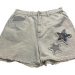L.A. Blues  Women’s Denim Blue Jean Shorts Size 14 W-30” Light Wash High Rise Mom Photo 0