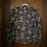Free People Soft Printed Balloon Sleeve Jacket Size M Photo 2
