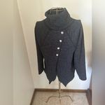 Abercrombie & Fitch Abercrombie gray turtleneck with back button detail S Photo 7