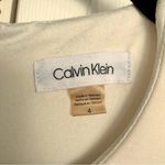 Calvin Klein  White / Tan / Black / Purple Colorblock Scuba Business Dress Size 4 Photo 4