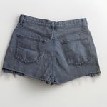 Uniqlo Denim High Rise Cutoff Frayed Hem Jean Shorts Women’s 30 Grunge Faded Photo 5