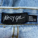 Nasty Gal Women's Blue Light Wash High Waisted Straight Leg Denim Jeans Size 4 Photo 3