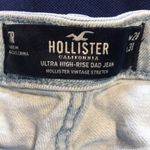Hollister  ladies light wash ultra high rise dad jeans size 28 cute retro Photo 10