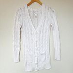 Limited Too White Cable Knit Cardigan Photo 0