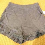 Impeccable Pig Grey Ruffle Shorts Photo 0