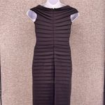 Tadashi Shoji Tadashi Collection Womans Dress Size M Black Beaded Detail Fitted Cocktail Party Photo 2