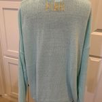 Pink By Victoria Secret Light Blue Star Knit Acrylic Sweater Photo 5