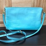 Fossil  ZB5701 Tiffany Blue Sydney Top Zip Crossbody Bag Photo 1