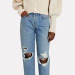 AGOLDE Fen Cropped Straight-Leg Jeans in Wander Wash Photo 0