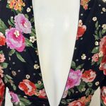 Storia  Black Floral Long Sleeve Dress Size XS Photo 7