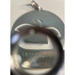 Tiffany & Co. Vintage Round Sterling Silver 925 Dove Pendant Lightweight RARE Photo 5