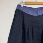 Blumarine Blue Jacquard A Line Mini Skirt Womens 12 Luxury Designer Formal Photo 2