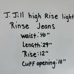 J.Jill Plus Size 20 Blue High Rise Full Leg Straight Jeans Zip Solid Photo 6