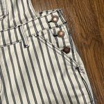 Judy Blue  Overalls Womens Large White Blue Painter Striped Stretch Boyfriend New Photo 8