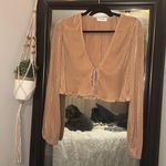 Vestique Pink Tie Top Photo 0