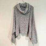 Free People BFF Cowl Neck Sweater Women's Large Gray Oversized Boho Winter Cozy Photo 6