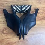 Eileen Fisher  Leather Slingback Sandals‎ Size 8 Open Toe Italian Black Slip On Photo 7