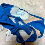 GAROTA DE PRAIA Brazilian High Leg Bikini Bottom Blue Photo 3