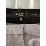 Talbots Petites Women's Stretch Light Gray Lined Trousers Dress Pants Size 14 P Photo 2