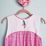 Free People ‎ Pink Strawberry Fields Embroidered Mini Dress Photo 7