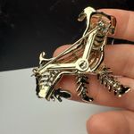 Vintage Gerry’s Puppy Dog Terrier Signed Gold Tone Red Rhinestone Photo 11