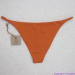 NEW Toast Swim Free People String Bikini Bottom in rusty red, XL Red Photo 5