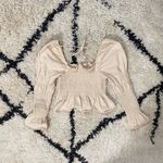 Topshop Shirred Cropped Blouse Photo 3