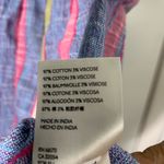 Anthropologie cotton blend multi-color striped sleeveless tank top blouse S Photo 6