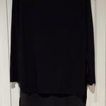 COS  Black silk Long Sleeve Women's Tunic top medium Photo 0