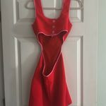 Amanda Uprichard in crimson and shocking pink dress Photo 2