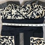 Nicole Miller  Collection Black Silk Strapless Dress Size 2 Photo 9