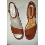 Franco Sarto New Womens 11 M Sandals Shoes Wedge Terry Platform Cognac Brown NIB Photo 1
