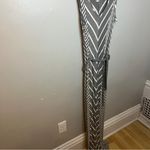 cupio  Chevron Maxi Dress - Gray and Cream Photo 1