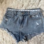 Nasty Gal High Waist Cut Off Distressed Denim Shorts Sz 27 Photo 6