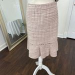 Max Studio Preppy Matching Pink White Tweet 2 Piece Set Skirt And Blouse Top M Photo 3