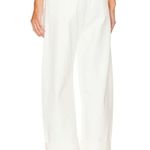 Citizens of Humanity NWT  Ayla in Serene White Baggy Cuffed Crop Jeans 32 Photo 3