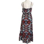 Cynthia Vincent 100% silk light maxi red blue white adjustable maxi dress S Photo 1