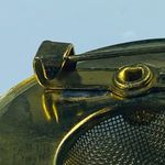 Lady's Hat Shaped Pin Brooch Multicolor Enamel Gold Tone Bow Flowers Vintage Photo 7