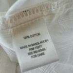 Croft & Barrow WT! Textured White Button Down Pocket Rolled Sleeve Top Size 3X Photo 6