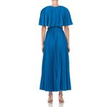 AMUR Dara Pleated Cutout Midi Dress Teal Blue Size 6 Photo 9