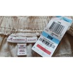 JM Collection NWT  Womens 20w Ivory pants 100% Linen Wide Leg Lagenlook Capri Photo 8