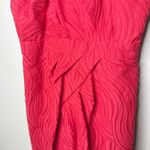 Cynthia Steffe  Red Sleeveless Criss Cross Swirl Textured Sheath Mini‎ Dress SZ 6 Photo 2